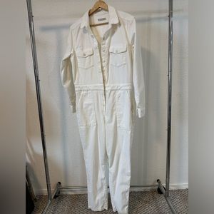 White Outerknown Corduroy Jumpsuit